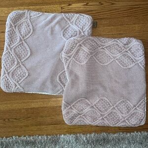 NEW knit UGG sheepskin pillow covers